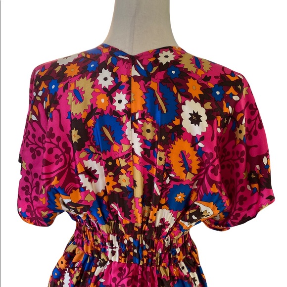 Plenty by Tracy Reese Anthropologie Silk Floral Tie Waist Top - XS - Picture 6 of 10